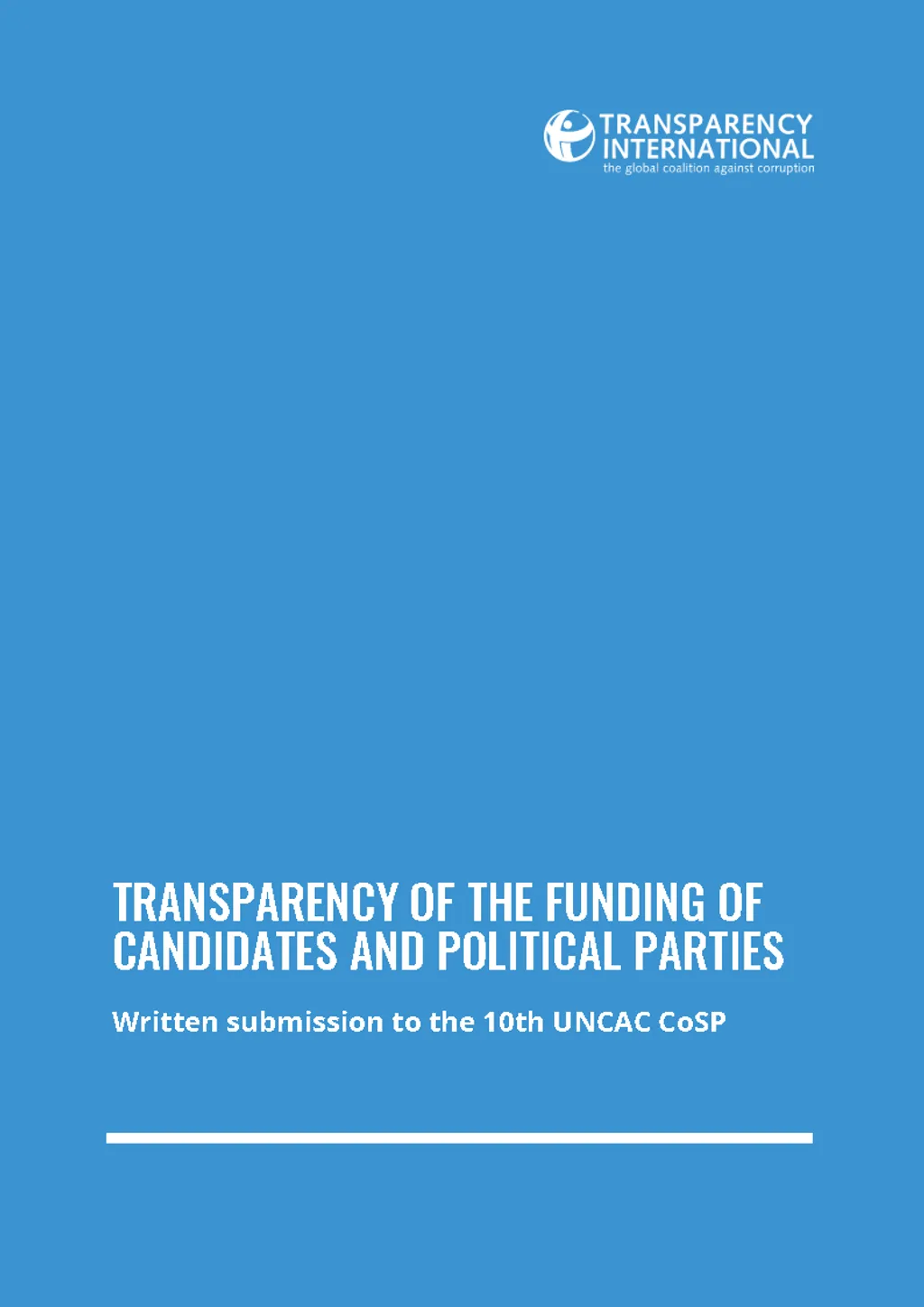 Transparency Politcal Science Publications - Transparency.org