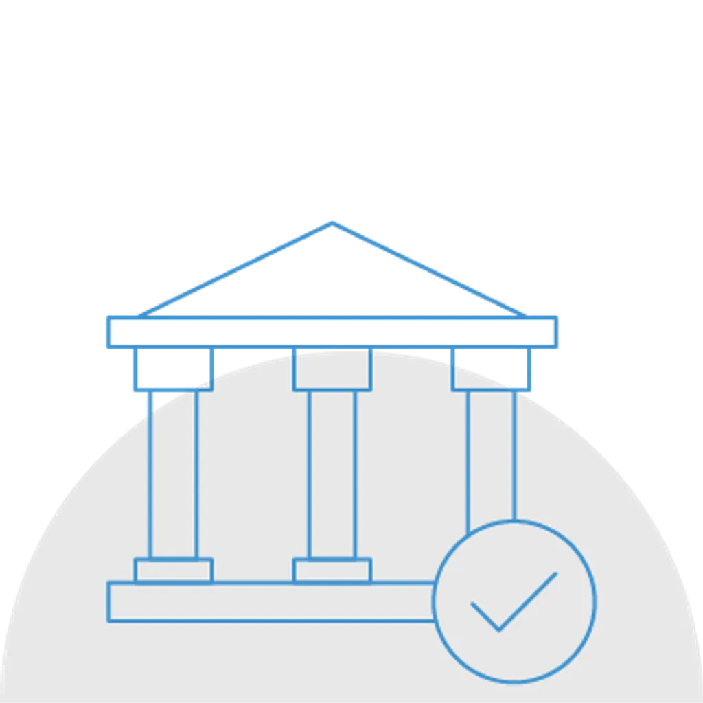 Illustration depicting goal #2, accelerate enforcement of anti-corruption standards, under Transparency International's 2030 Strategy