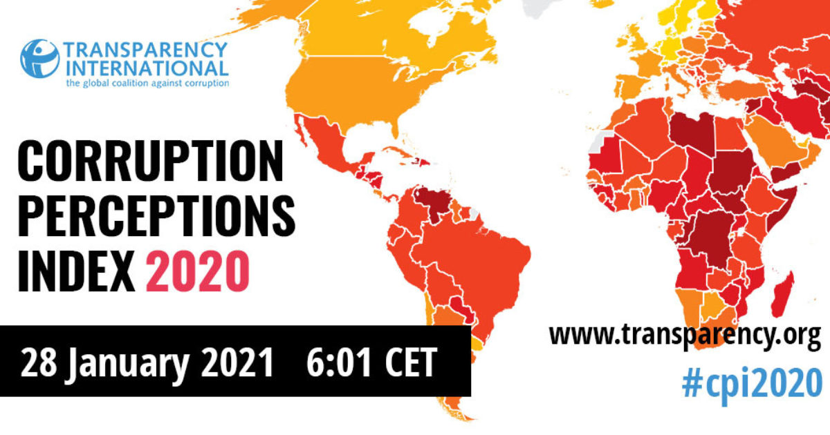 Corruption Perception Index 2020 - India's Rank Slips To 86th In ...