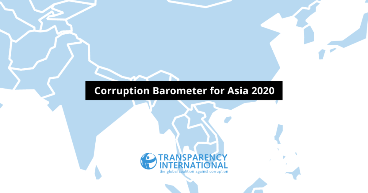 Global Corruption Barometer - Asia 2020 - Transparency.org