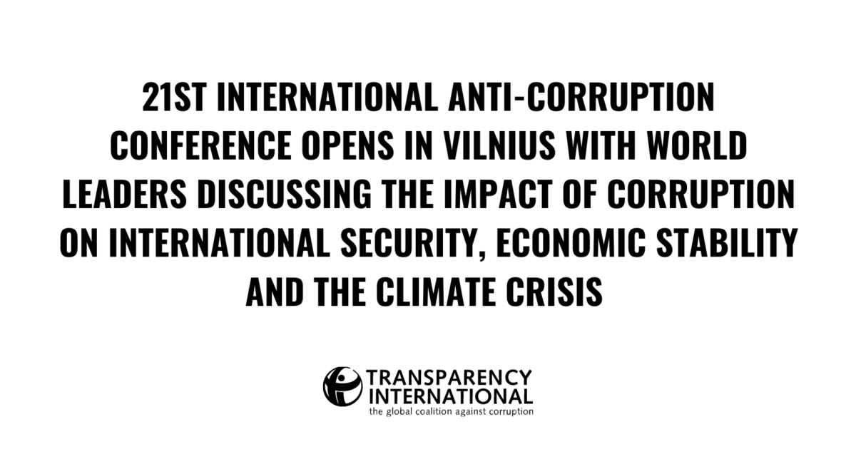 21st International Anti-Corruption Conference… - Transparency.org