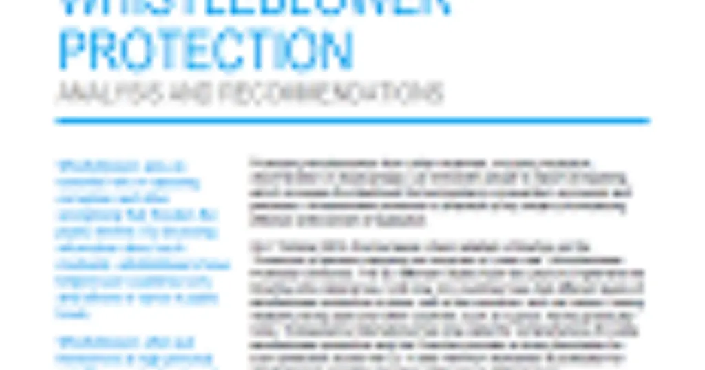 Building on the EU Directive for Whistleblower… - Transparency.org